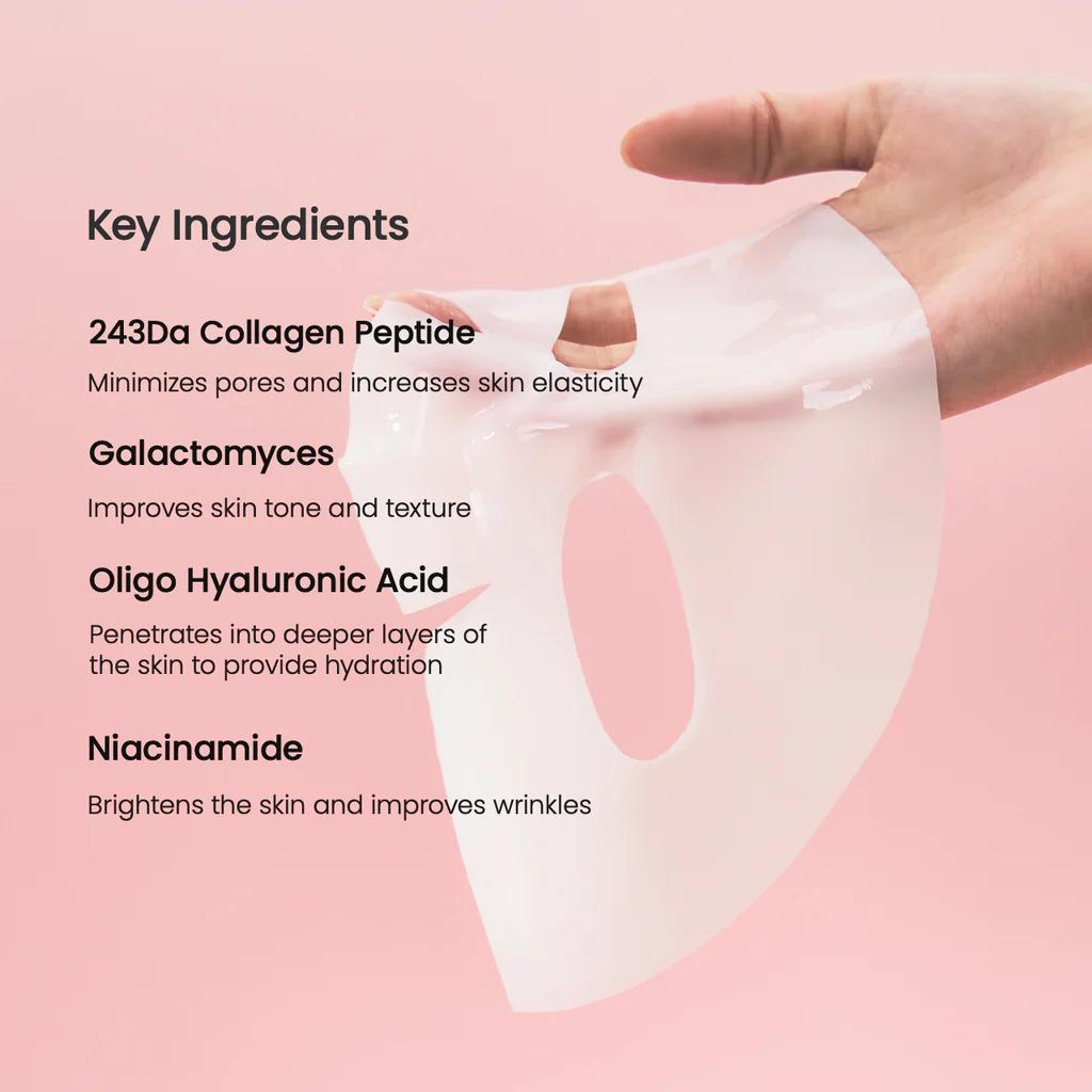 Biodance: Bio Collagen-Real Deep Mask - Hydrating, pore minimizing, firming Box of 4