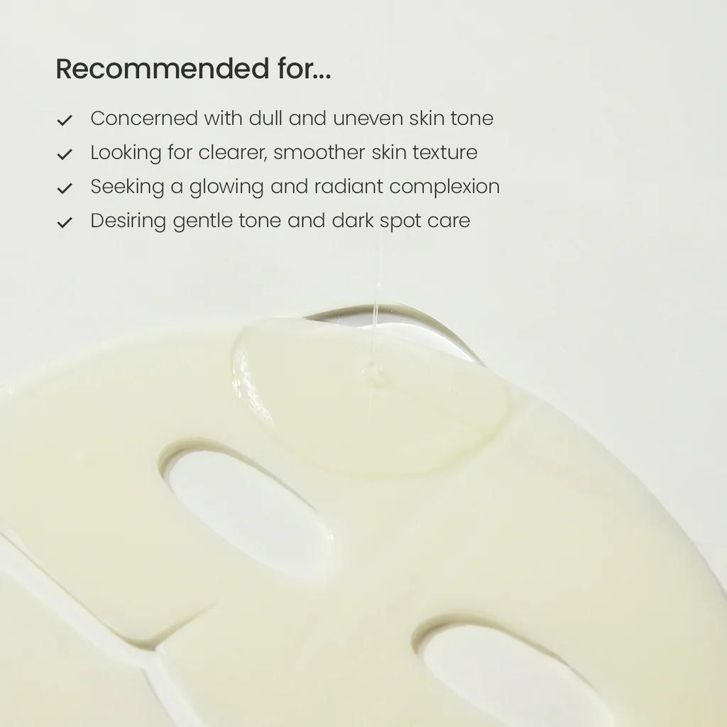 Biodance Radiant Vita Niacinamide Real Deep Mask Box of 4 - Dark Spot Care, Improving Dullness, Evens skin Tone
