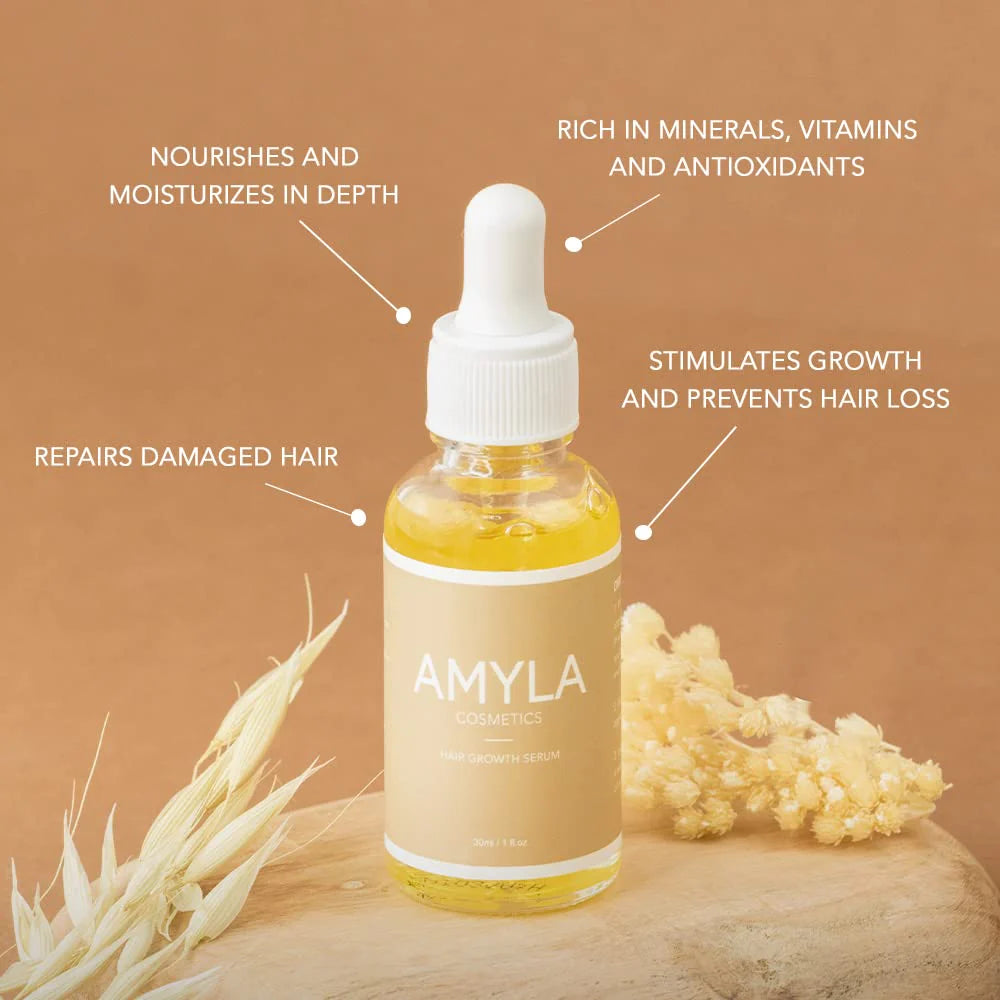 Hair Growth Serum - Hair Oil with Biotin, Fortifies hair, nourishes hair roots and reduces hair loss