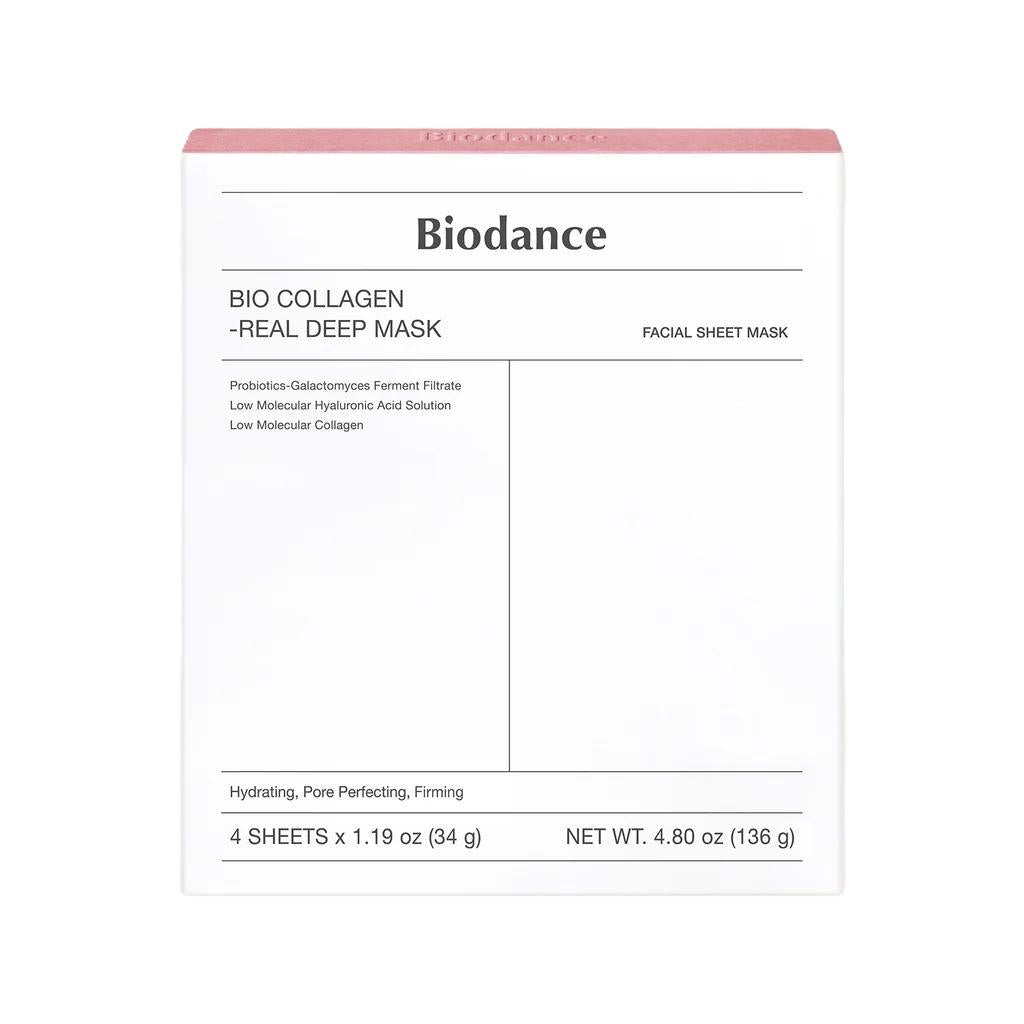 Biodance: Bio Collagen-Real Deep Mask - Hydrating, pore minimizing, firming Box of 4