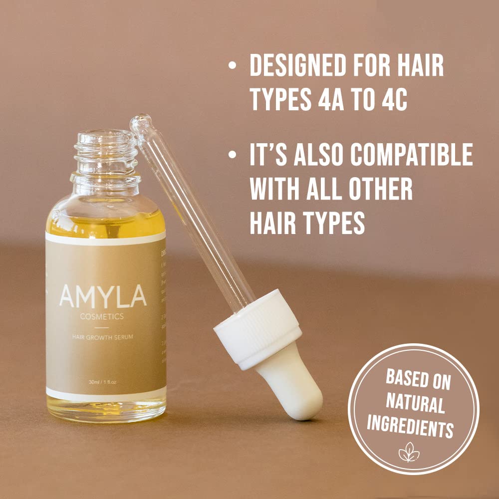 Hair Growth Serum [Pack of 4] - Hair Growth Oil with Biotin, Fortifies hair, nourishes hair roots and reduces hair loss