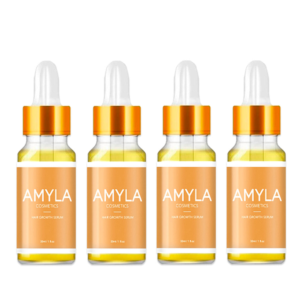 Hair Growth Serum [Pack of 4] - Hair Growth Oil with Biotin, Fortifies hair, nourishes hair roots and reduces hair loss