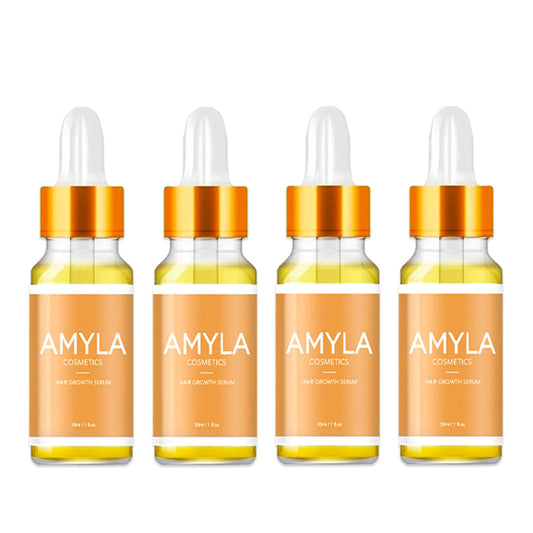 Hair Growth Serum [Pack of 4] - Hair Growth Oil with Biotin, Fortifies hair, nourishes hair roots and reduces hair loss