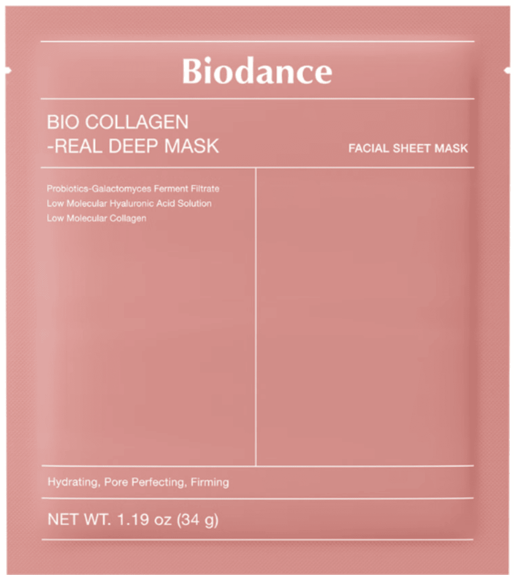 Biodance: Bio Collagen-Real Deep Mask - Hydrating, pore minimizing, firming Box of 4