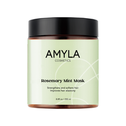 Rosemary Mint Strengthening Hair Mask - Keratin, Rosemary oil, Mint and Vitamin E; Strengthens and stimulates hair growth