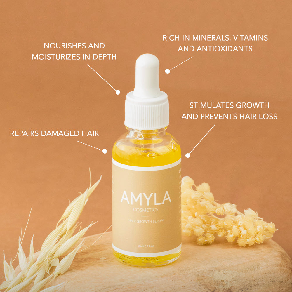 Hair Growth Serum [Pack of 3] - Hair Growth Oil with Biotin, Fortifies hair, nourishes hair roots and reduces hair loss