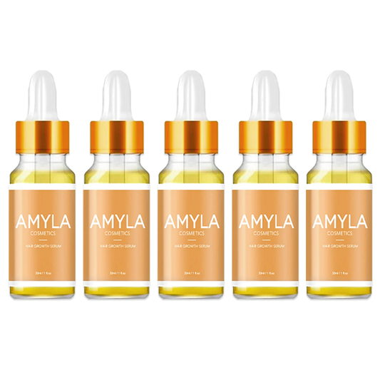 Hair Growth Serum [Pack of 5] - Hair Growth Oil with Biotin, Fortifies hair, nourishes hair roots and reduces hair loss